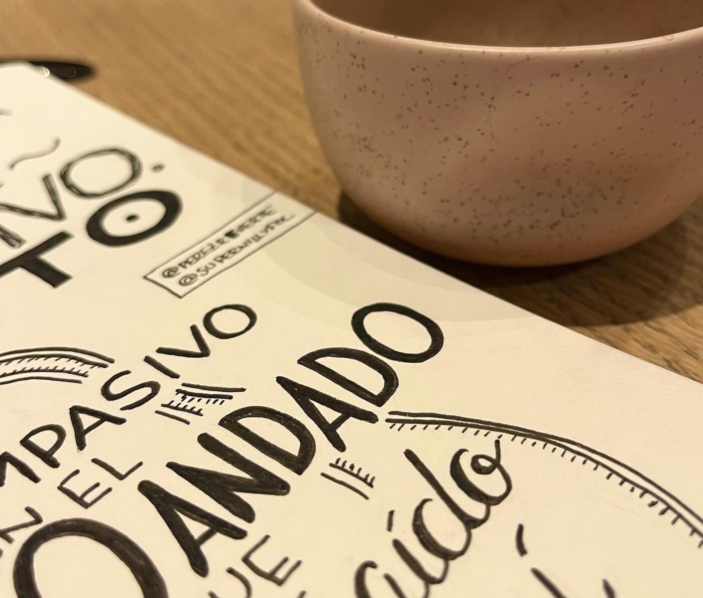 Foto montaje de la cita escrita manuscrita con la frase de Jesús Terrés como miniatura del post completo