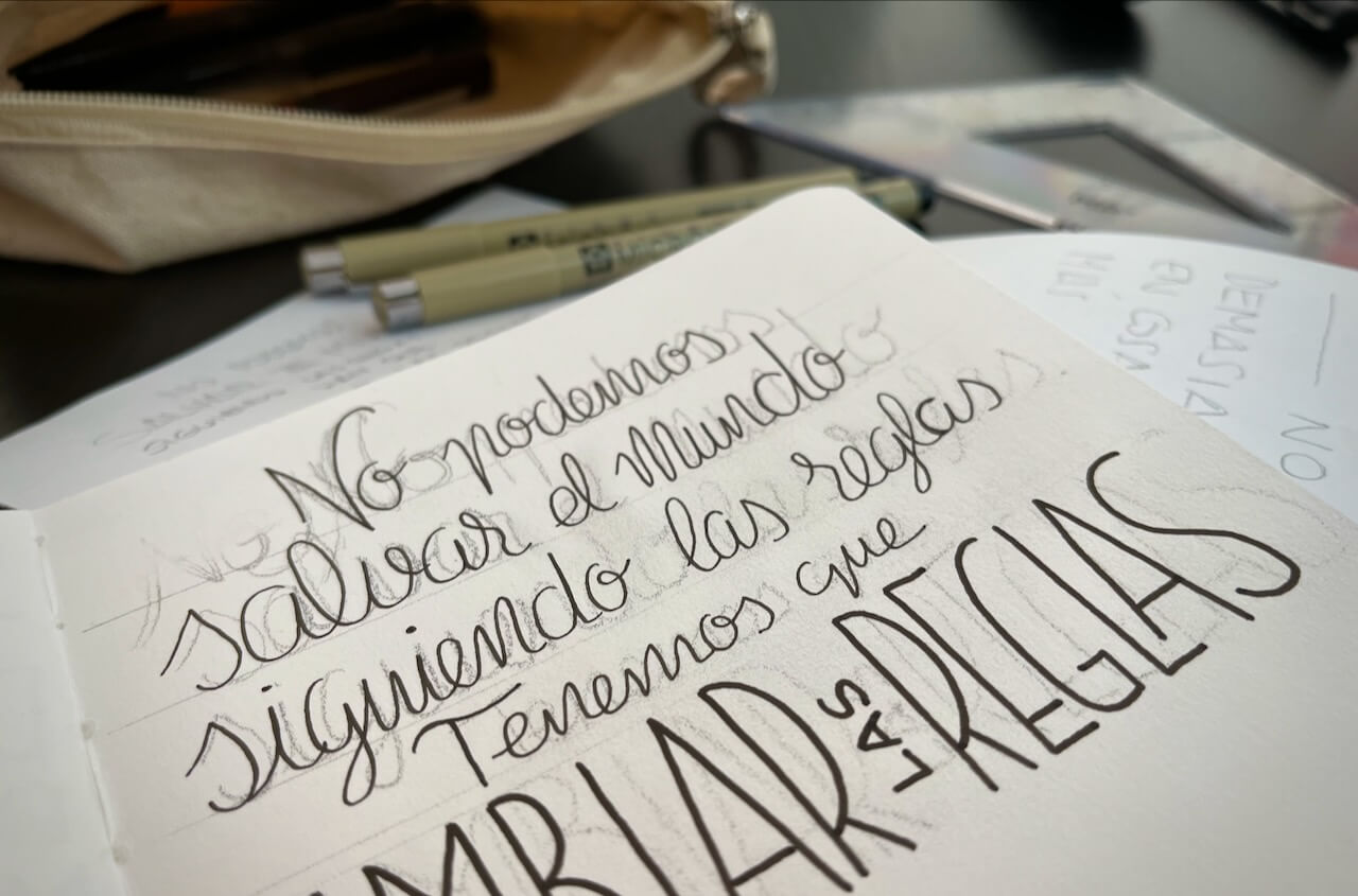 Foto montaje de la cita escrita manuscrita con la frase de Greta Thunberg como miniatura del post completo