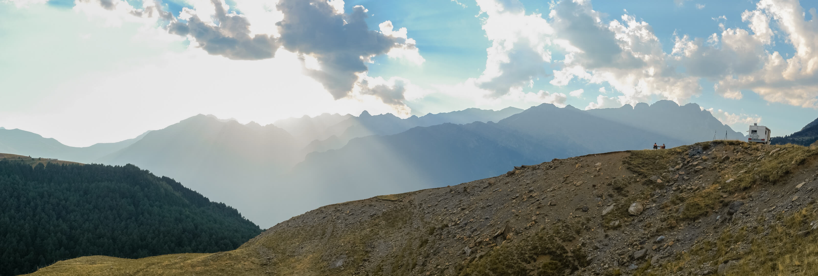 Fotografía de Cerler al atardecer