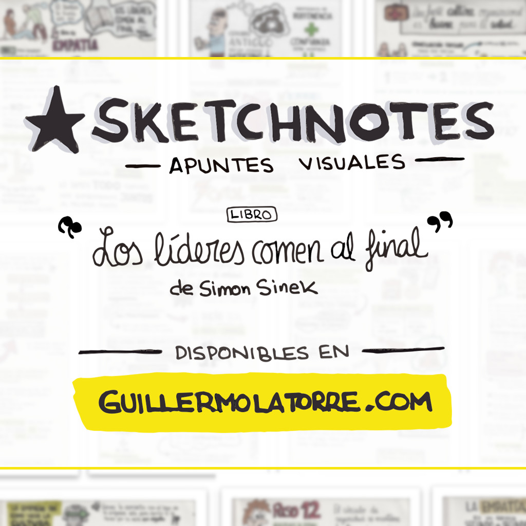 Portada de los apuntes visuales sobre el libro de Simon Sinek