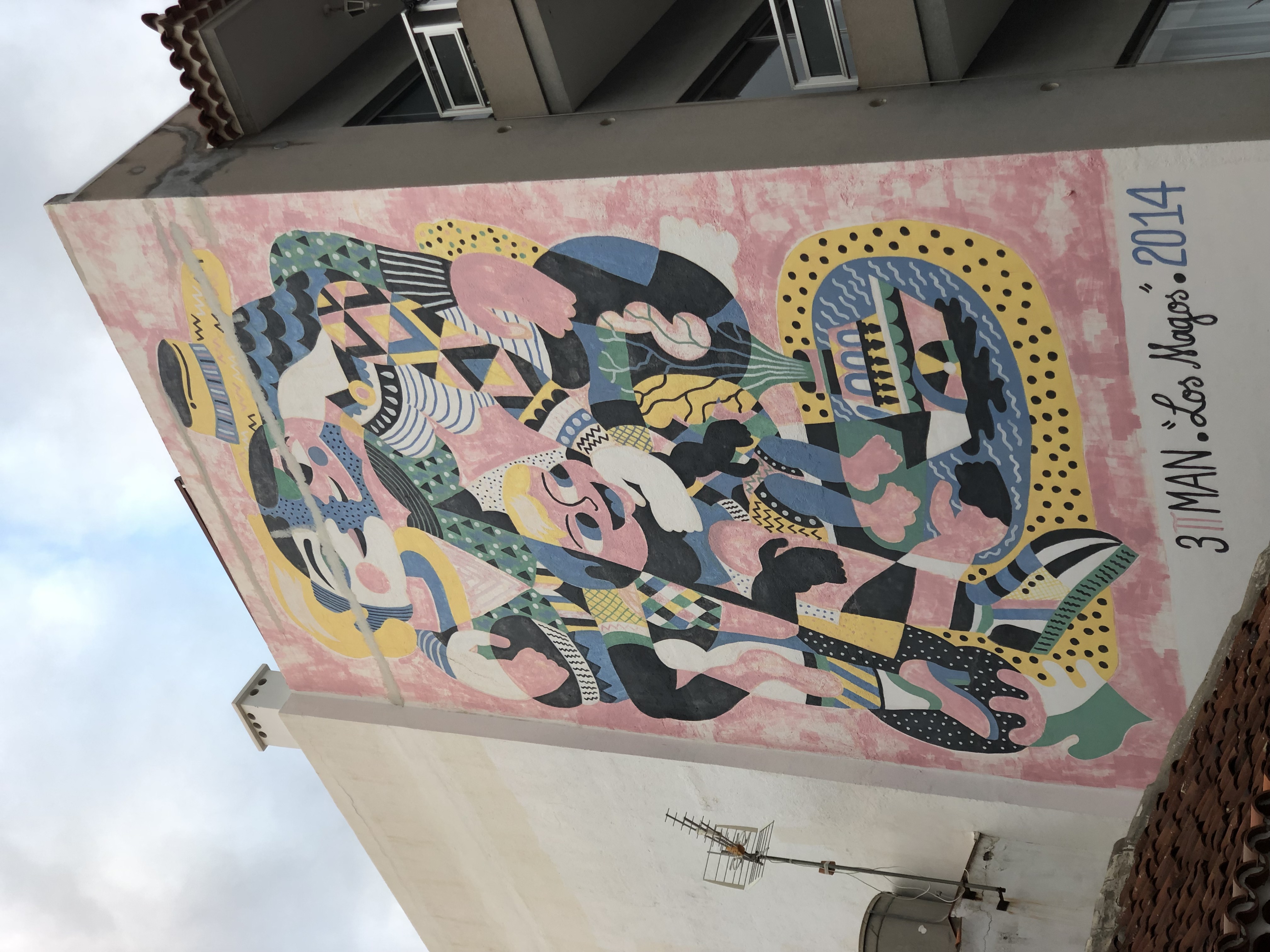 Foto del mural Los Magos