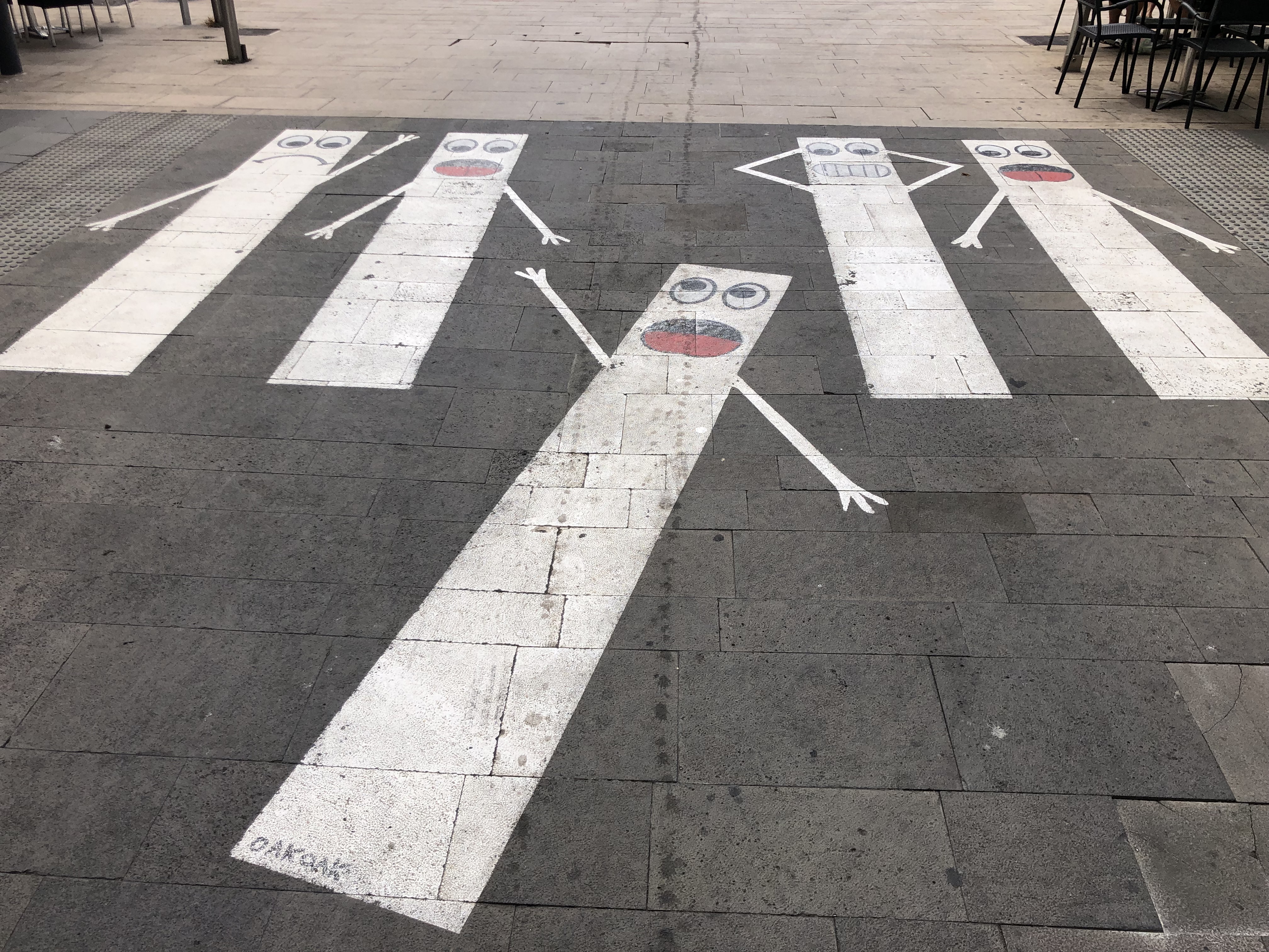 Foto del mural del Paso de Peatones con Vida