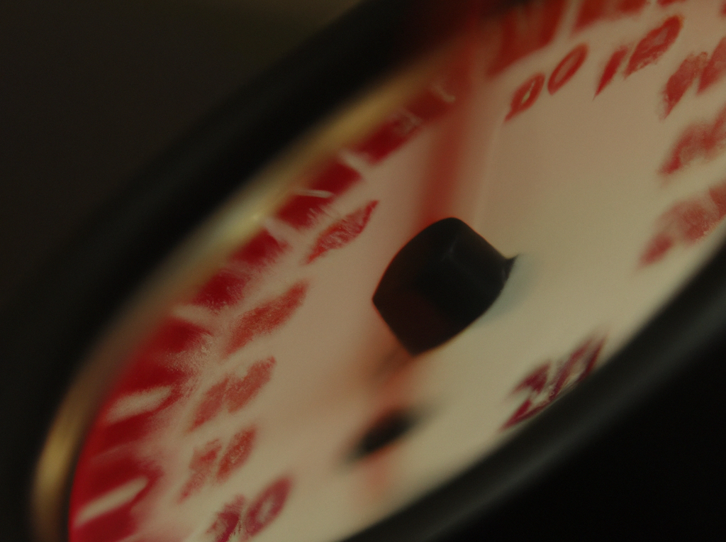 Velocímetro con la aguja a medias